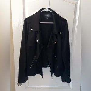 Black Faux Suede Jacket